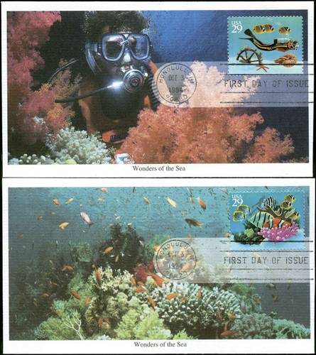 US FDC #2863 - #2866 Set of 4 Mystic Stamp Cachets Honolulu, HI - Picture 2 of 2