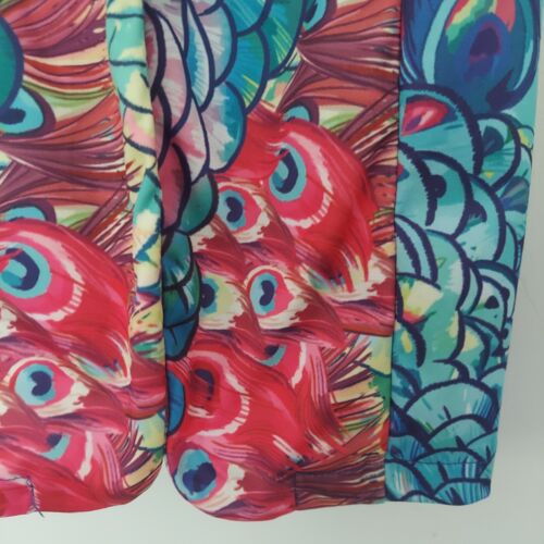 Blazer Estampado Pavo Real Colorido Groovy Un Botón Pequeño/Mediano - Imagen 4 de 11