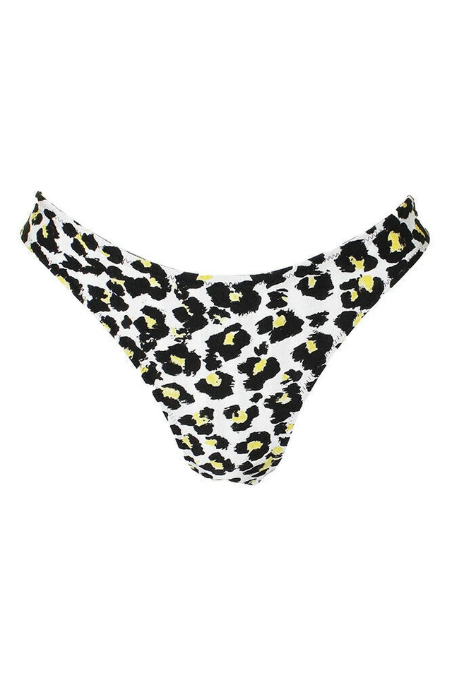 Volcom Seeing Spots Reversible High-Leg Bikini Bottoms Black XS M L NWT - Image 4 of 4