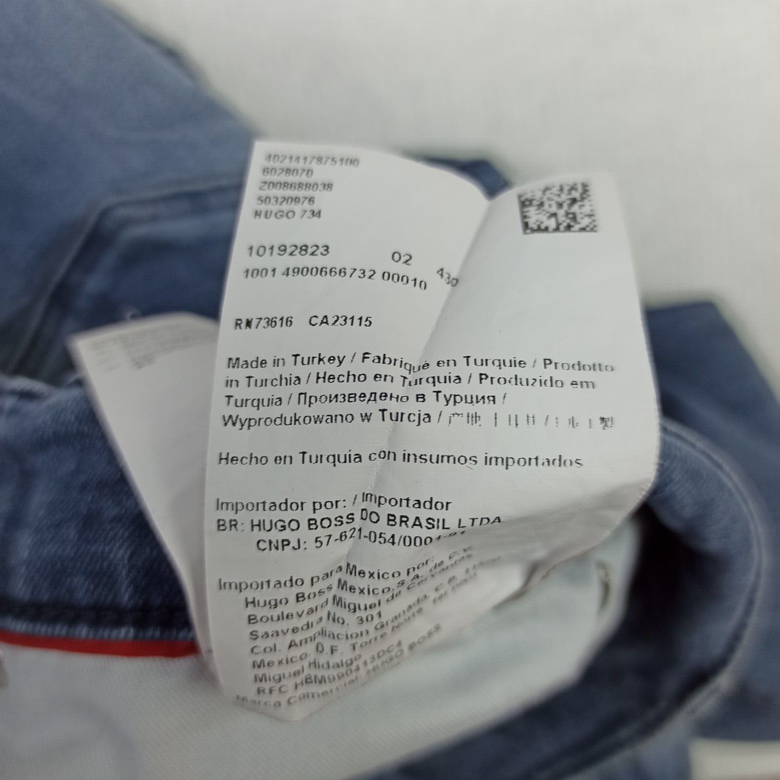 Hugo Boss 734-Extra-Slim-Fit Mens Jeans W29 L30 Blue Low slim Skinny Stretch thumbnail 11