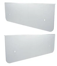 Front Fender Guards for 2002+ Kenworth W900 - 304 Stainless Steel - Pair