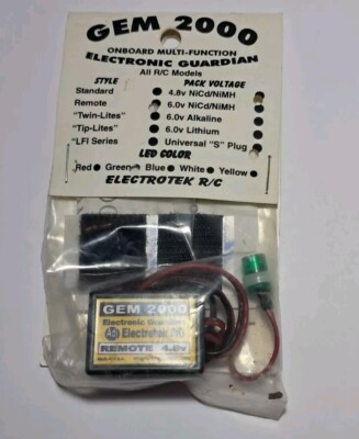 NEW IN PKG GEM 2000 ELECTRONIC GUARDIAN ELECTROTEK R/C P/N R4-E 