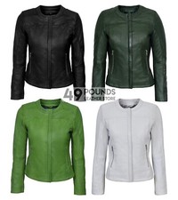 Ladies  Stylish Fashion Designer Soft Real Napa Leather Jacket 5328