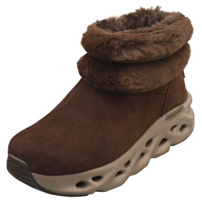 Skechers Go Swirl Tech Boot London Damen Chocolate Stiefel Mode - 39 EU
