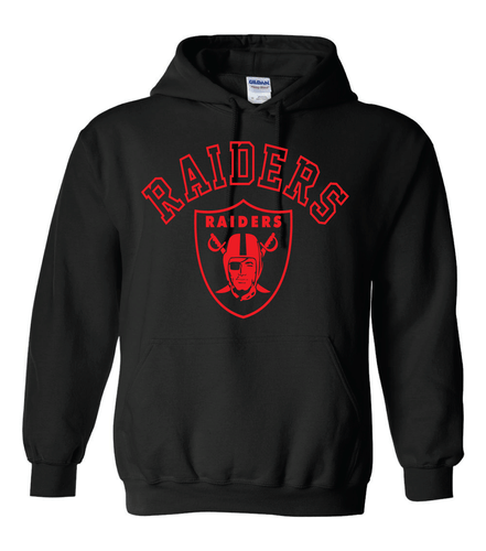 Felpa con cappuccio Las Vegas Raiders con logo - tutti i colori di design + taglie S-5XL - Foto 7 di 10