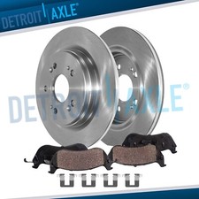 310mm Rear Disc Brake Rotors Ceramic Brake Pads Kit for 2014 - 2020 Acura RLX