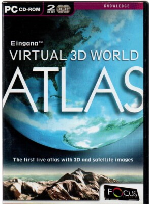 Eingana Virtual 3D World Atlas - (2 Disc PC CD-ROM 2002 Windows XP)