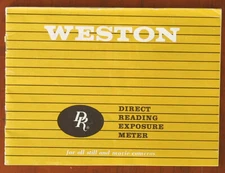 WESTON DR METER INSTRUCTION BOOK/21741