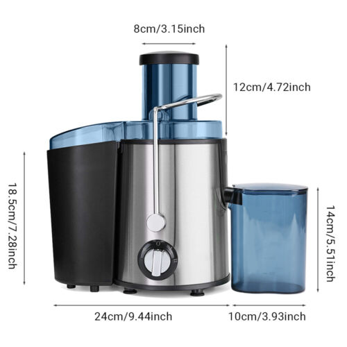 1000W 1.5L Electric Juicer Stainless Steel Fruit Vegetable Juice Maker Extractor - Picture 2 of 12