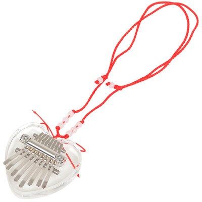 Kalimba Thumb Small Piano Lanyard 8-Tasten Acrylfinger Klavier Musikinstrument
