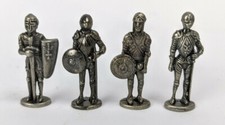 Vintage Kinder Surprise Medieval Knights Die Cast Iron Miniature Figurine Lot
