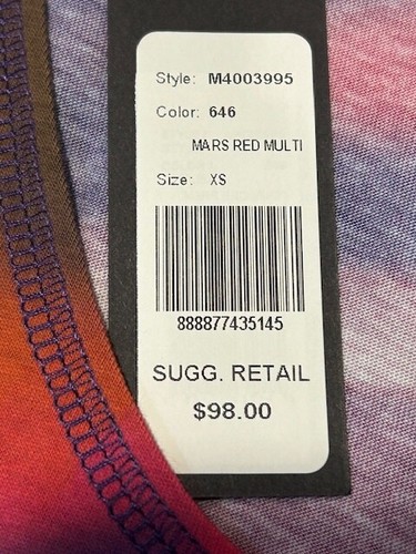 Marc by Marc Jacobs Graphic Watercolor Tank Top Plum/Green NWT-Size XS MSRP $98 - Picture 4 of 12