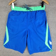 Nike Swim Trunks Men's S Elastic Waist Sits Below The Knee Longer Length Pockets