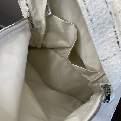 GENERATION LOVE Backpack Ivory Tweed Windowpane Eden NEW  display picture 1