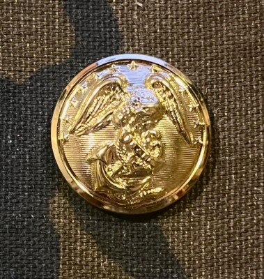 US Marine Corps USMC 26mm 40 Ligne Dress Blue Dress White Gold Tunic Button  | eBay