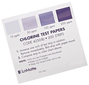 Chlorine Color Chart