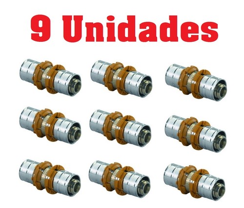 9 x Manguito unión/reducción 16x16 lateral Pert-Al-Pert Uponor
