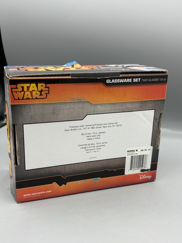 Disney STAR WARS Glassware Set of 2 16oz Darth Vader & Storm Trooper Glasses*NEW - Picture 4 of 4
