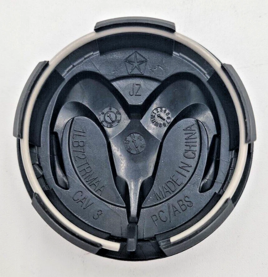 OEM 2014-2023 Dodge RAM 1500 Matte Black Center Cap SET- 1LB72TRMAA / 1LB72RXFAA Foto 4 de 4