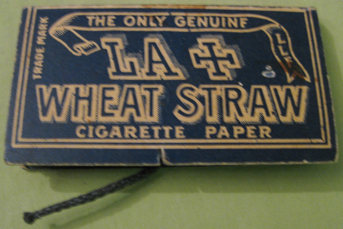 wheat straw cigarette papers Antique LA + Wheat Straw Cigarette Paper & Ramrod Rollem Cigarette Tobacco  Label