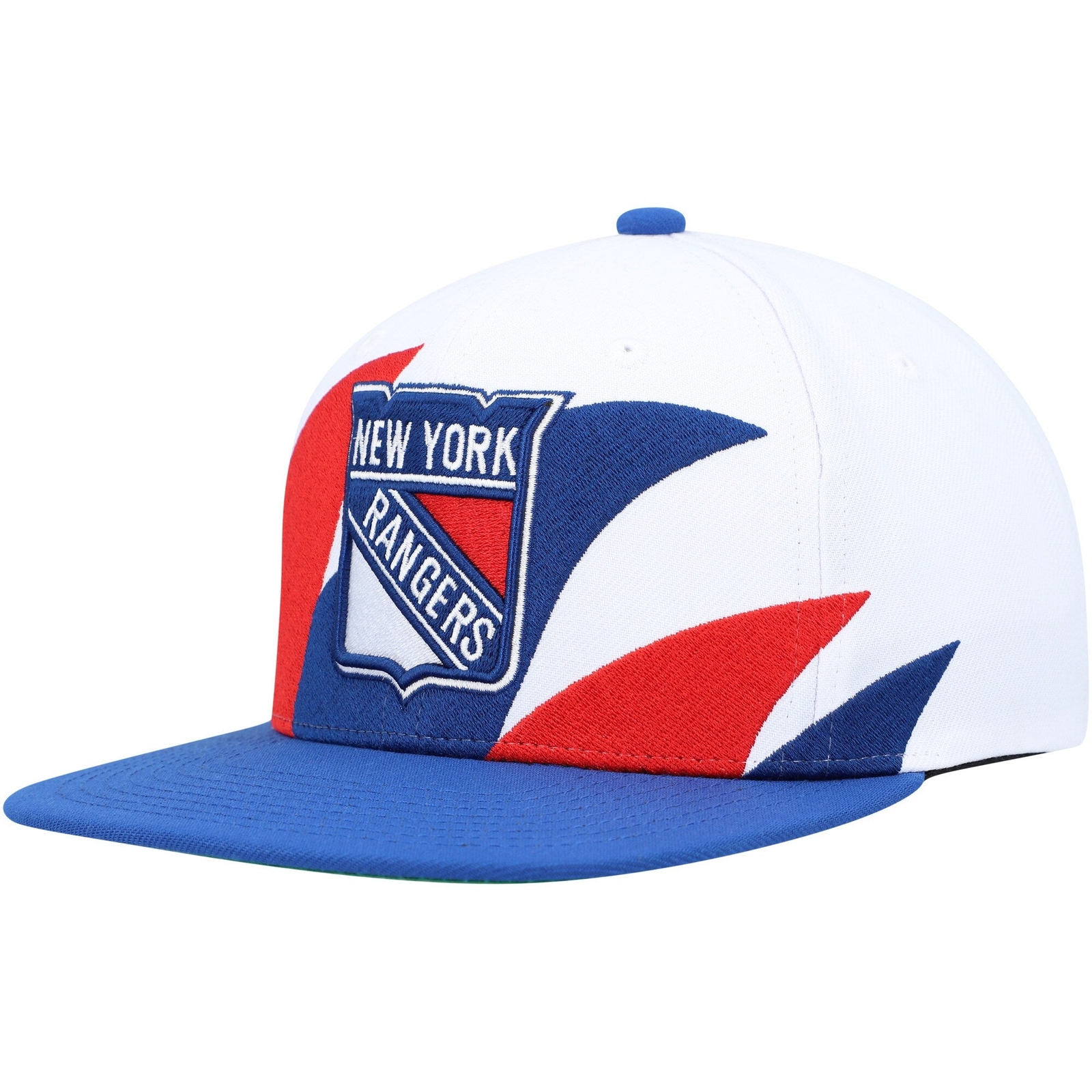 МУЖСКАЯ ВИНТАЖНАЯ КЕПКА MITCHELL - NESS NHL SHARKTOOTH SNAPBACK RANGERS - БЕЛЫЙ