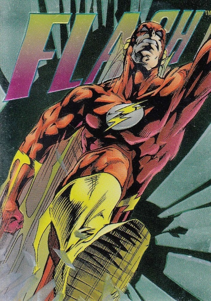 DC Legends Power Chrome 1995 Skybox Hard Hitters Insert Card H-5 Flash