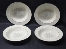 Vintage HOMER LAUGHLIN 8" Rim Soup Bowl CELESTE Pattern - NEAR MINT Set Of 4