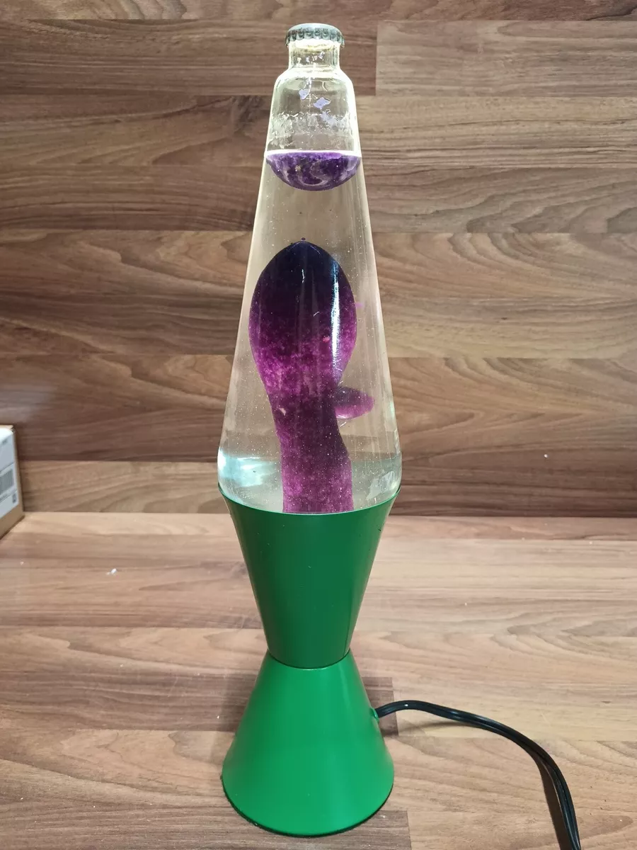 Vintage Lava World LAVA LITE Lamp Light Dark Purple Green Base NO Topper