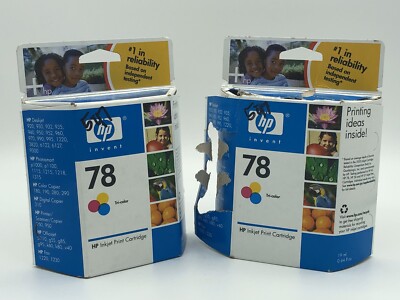 HP 78 Tricolor ink cartridge. Lot Of 2. One Is Factory Sealed One Is ...