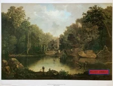 Blue Hole, Flood Waters, Little Miami River by Robert Duncanson Print 21 x 27.5