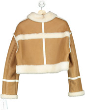 Twenty Fall Brown Shearling Jacket Uk L