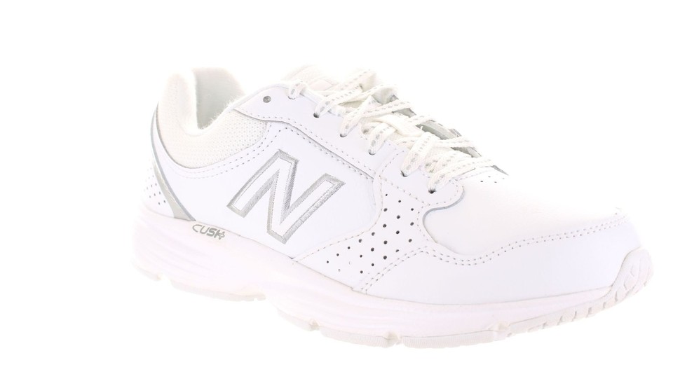 New Balance Womens Wa411lw1 White/White Walking Shoes Size 6.5 (Wide