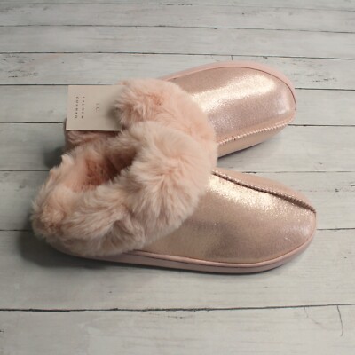 rose gold house slippers