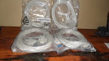 NIP Lot of 4 10ft Serial Extension Cable UL DB9 Male to Female