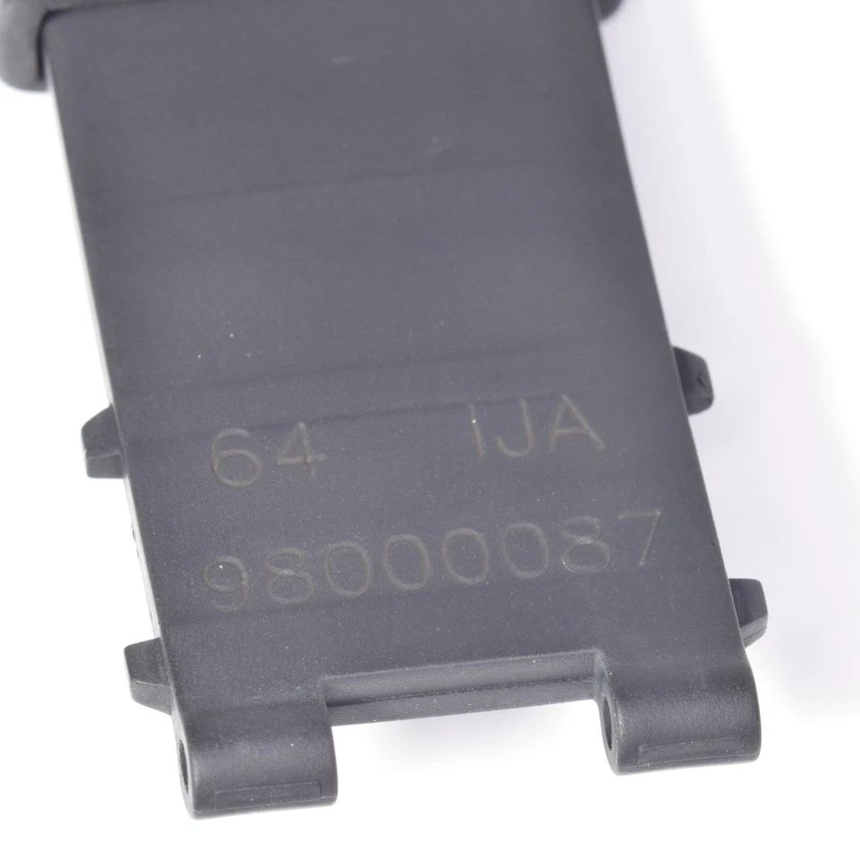 Auténtica correa de reloj Omega Seamaster de goma negra para hombre de 21 mm a 20 mm 98000087 Foto 4 de 4