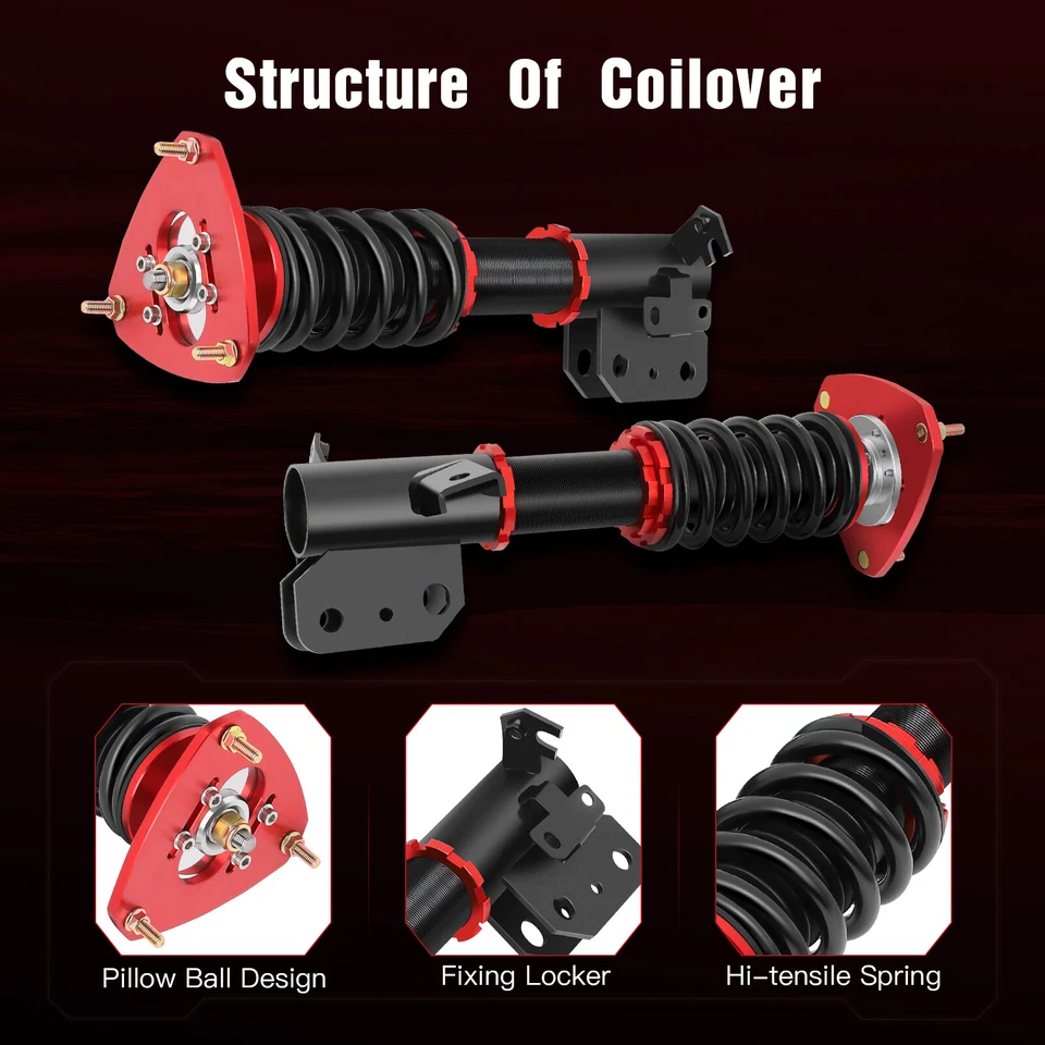 Coilovers Suspension Kit For Subaru BRZ Toyota 86 13-20 Shock Struts Adj. Height - Image 3 of 4