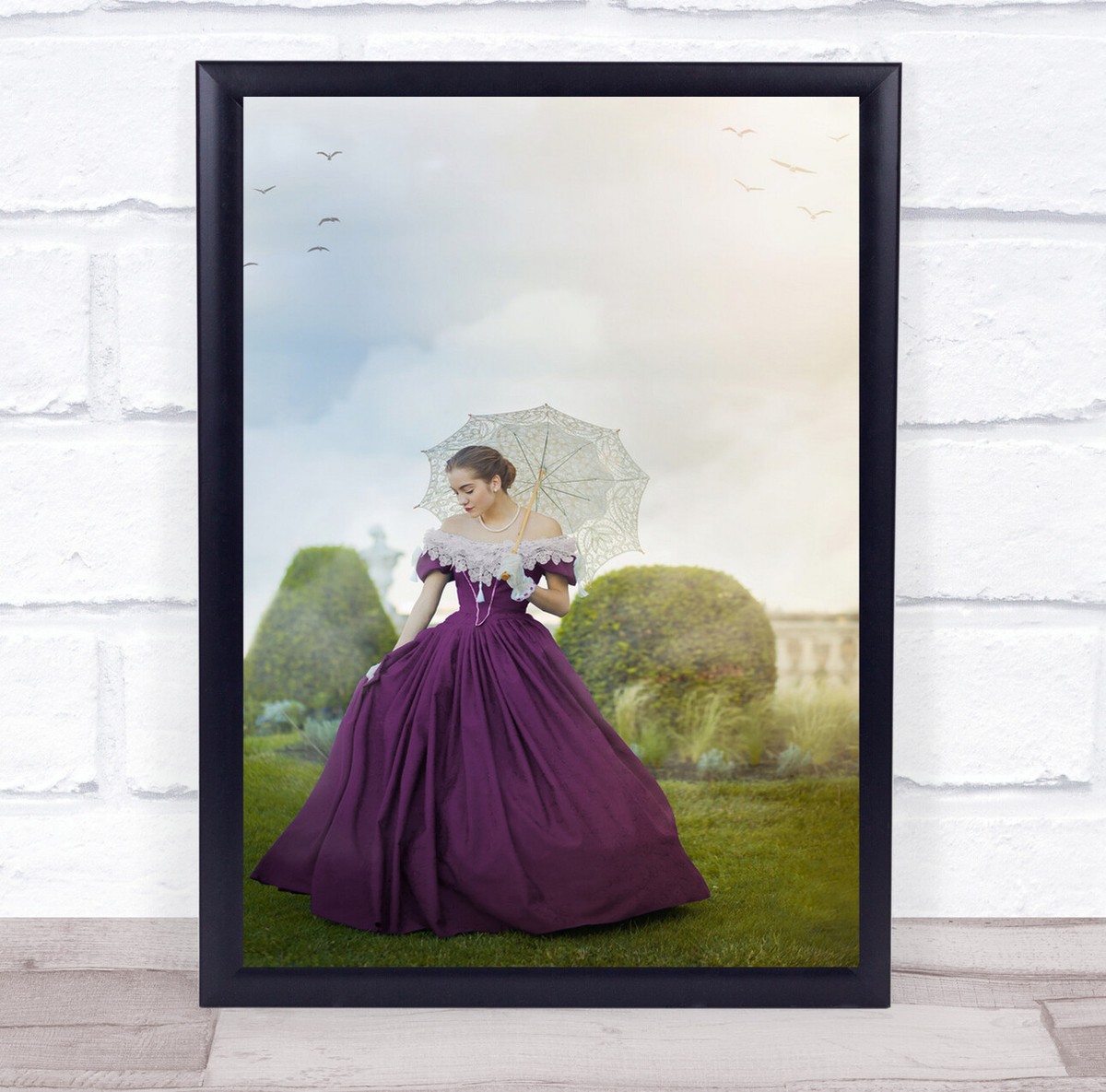evening dress wall art Vogue Gown Rhinestone Wall Art 24x36 main image 1