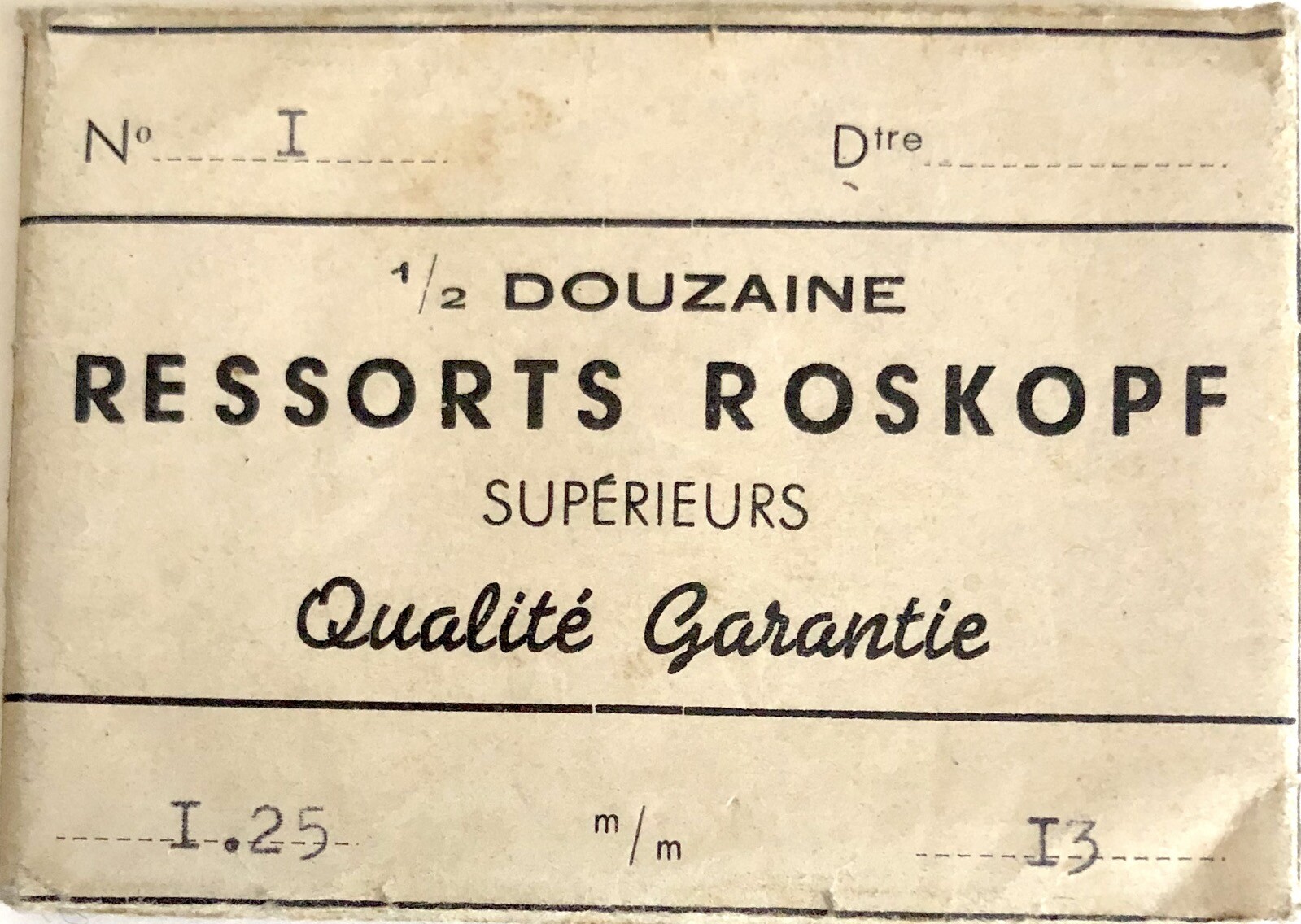 1X Mainspring 912 - 1.25x13mm Watch Repair Replacement Spring