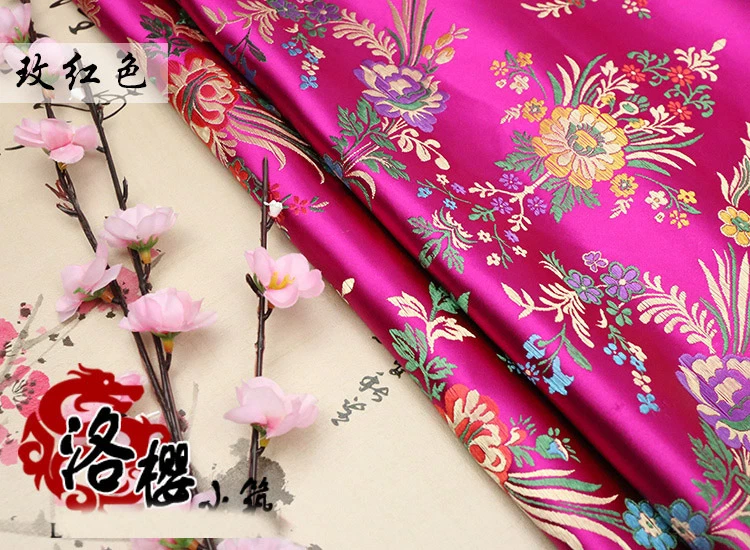 Vestido de disfraz chino antiguo satinado brocado cos ropa kimono telas Foto 3 de 4