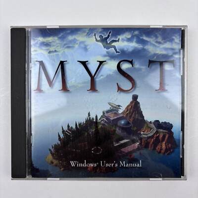 MYST PC Windows Computer CD Rom Award Winning Game with Windows User s Manual 