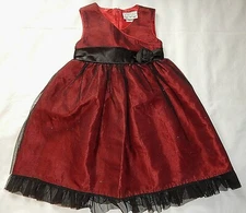 Brooke Lindsay Sleeveless Red & Black Holiday Dress size 5