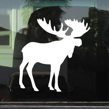 MOOSE CAR WINDOW LAPTOP VINYL DECAL / STICKER