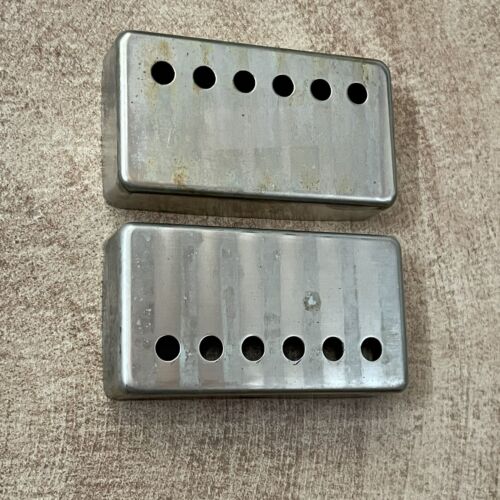 Seymour Duncan Custom Shop Antiquity Humbucker Cover Set Nickel Silver PAF Relic - Picture 1 of 3