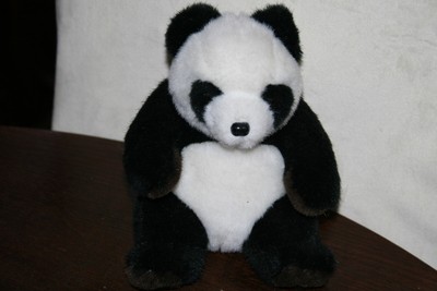 Panda sitzend, Plüschtier, 18 cm