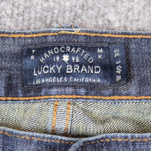 Pantalones de mezclilla para hombre Lucky Brand 40X32 azul 221 originales rectos elásticos - Imagen 5 de 15