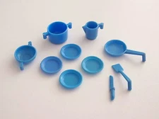 PLAYMOBIL (1437) TABLEWARE - Set of 10 Vintage Kitchen Utensils 3249 3258