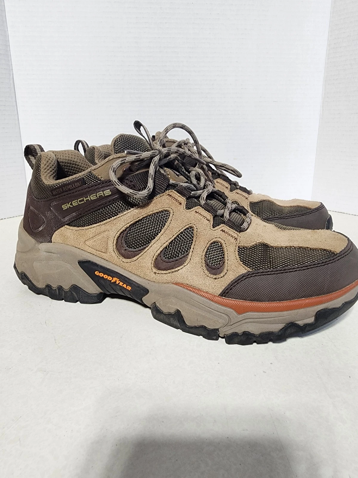 Skechers Terraform Selvin Mens 10.5 Boots Brown Relaxed Fit Lace-Up Hiking Shoes