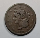 Photo of a 1839-P Large Cent from an eBay listing that sold on Jul 22, 2026