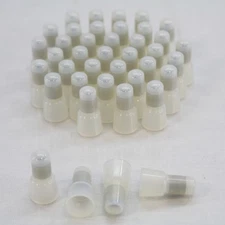 40 NSI White Easy-Twist Closed End Connectors Nylon 16-10 AWG 600V 105 C C8-N