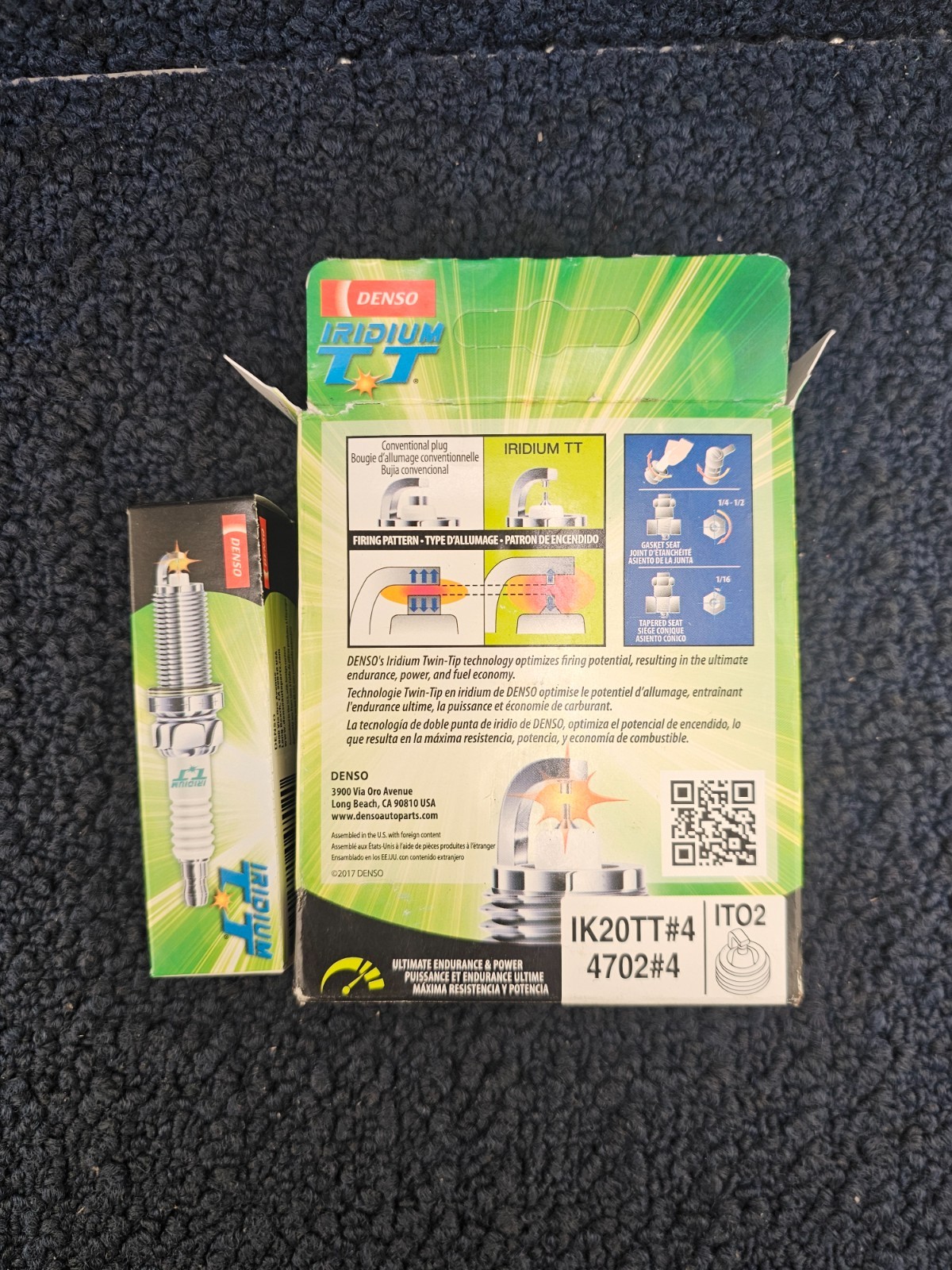 QTY 4 Denso 4702 IK20TT Iridium TT Spark Plugs For Acura Integra 1992-2000